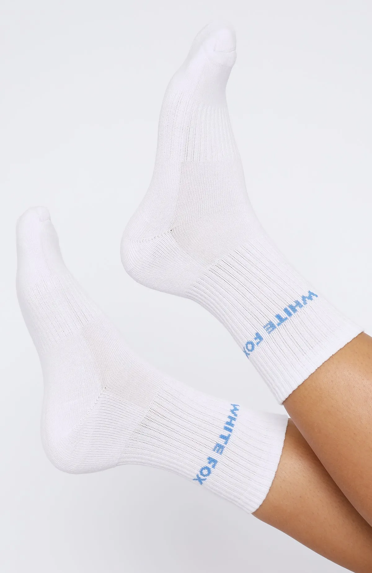 All For It Socks White/Blue sold by White Fox Boutique product image thumbnail 2