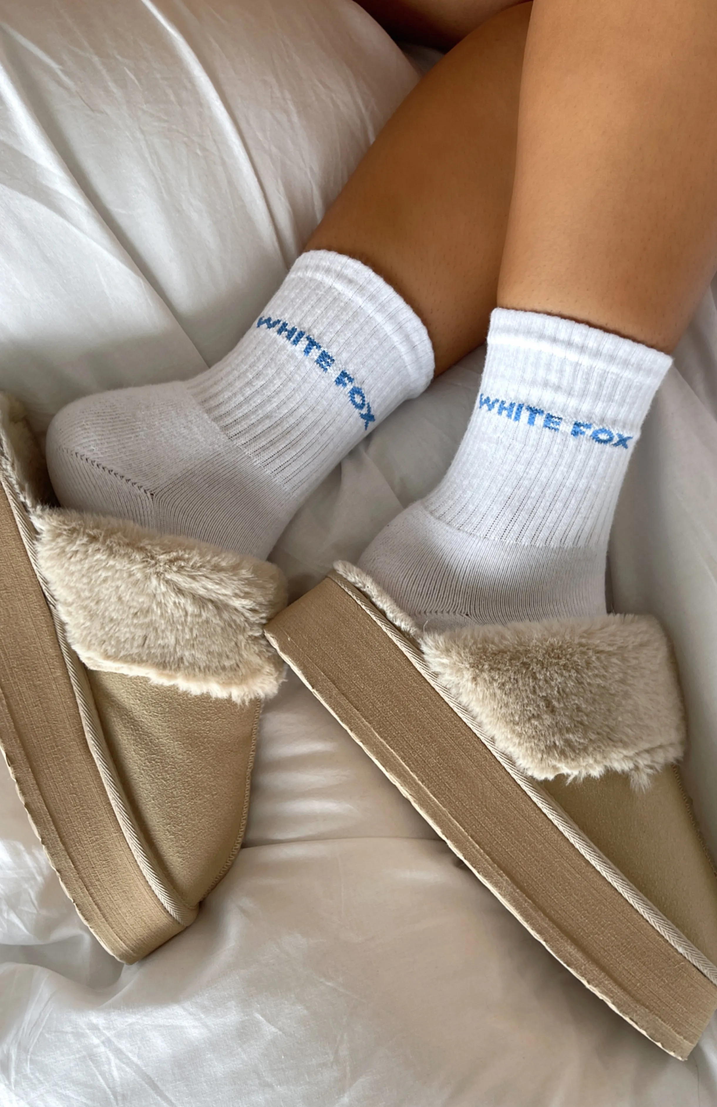 All For It Socks White/Blue sold by White Fox Boutique product image thumbnail 4