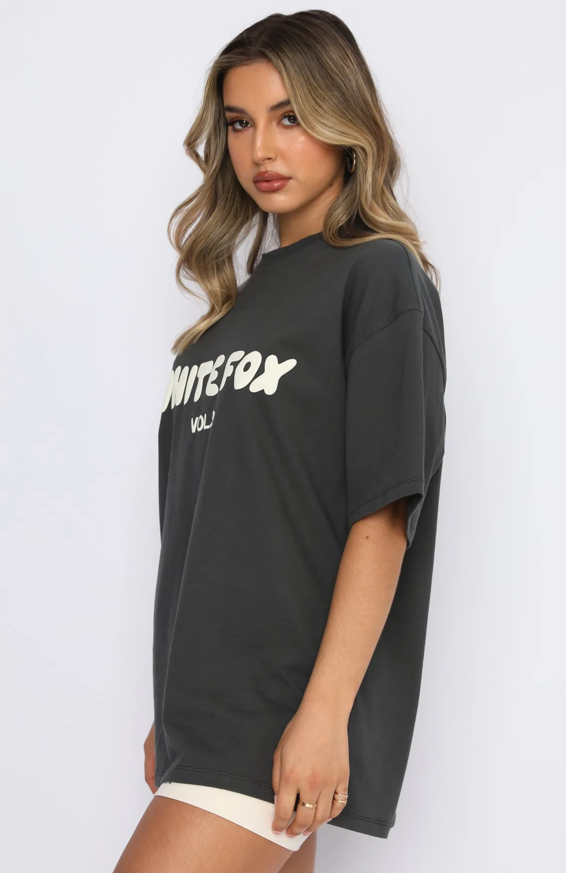 Offstage Oversized Tee Shadow sold by White Fox Boutique product image thumbnail 3