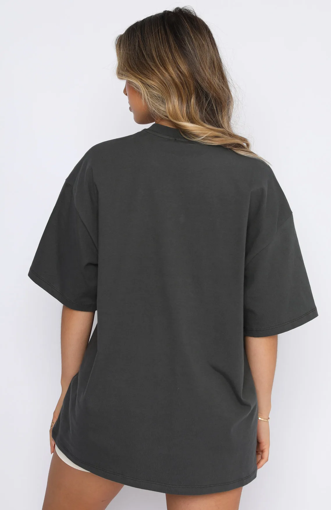 Offstage Oversized Tee Shadow sold by White Fox Boutique product image thumbnail 4