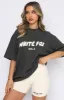 Offstage Oversized Tee Shadow sold by White Fox Boutique