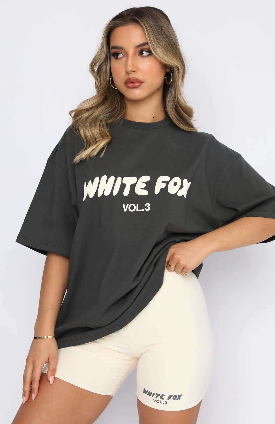 Offstage Oversized Tee Shadow sold by White Fox Boutique product image thumbnail 2