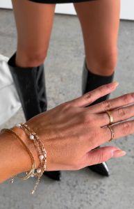 Sammi Bracelet Set Gold sold by White Fox Boutique