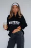 High Standard Zip Front Sweater Black sold by White Fox Boutique