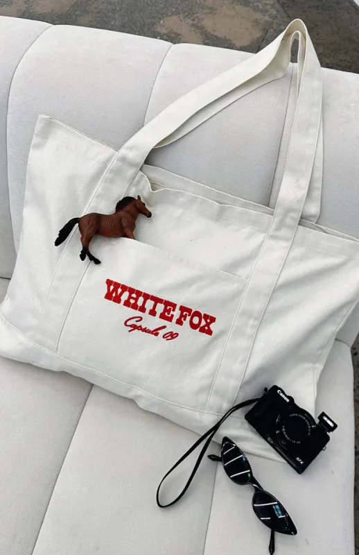 Capsule 9 Tote Bag Cream sold by White Fox Boutique