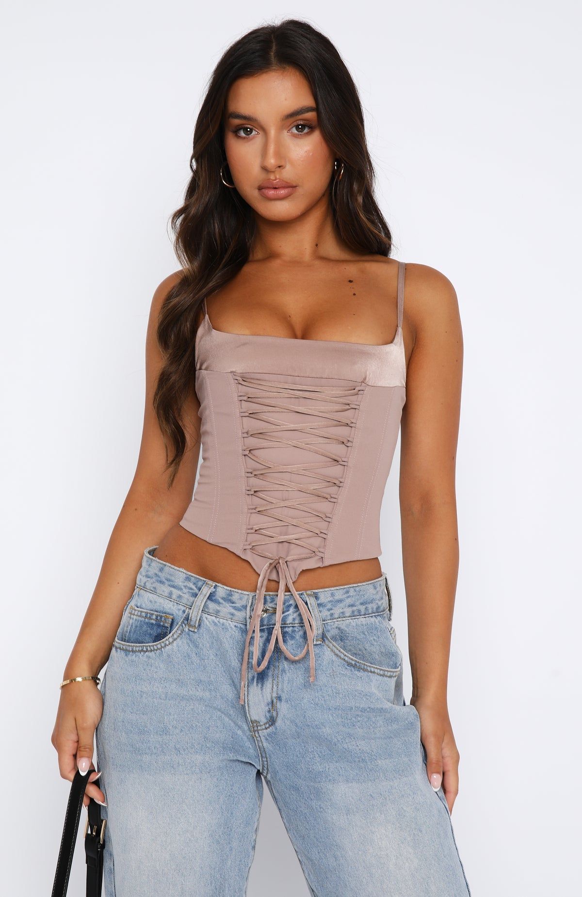 Until You're Mine Bustier Mocha sold by White Fox Boutique product image thumbnail 2
