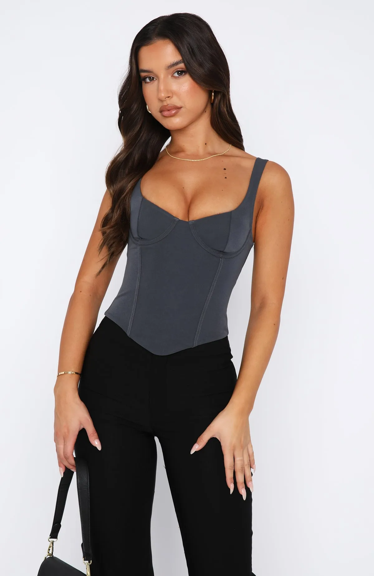 Forever Feels Bustier Petrol sold by White Fox Boutique product image thumbnail 2