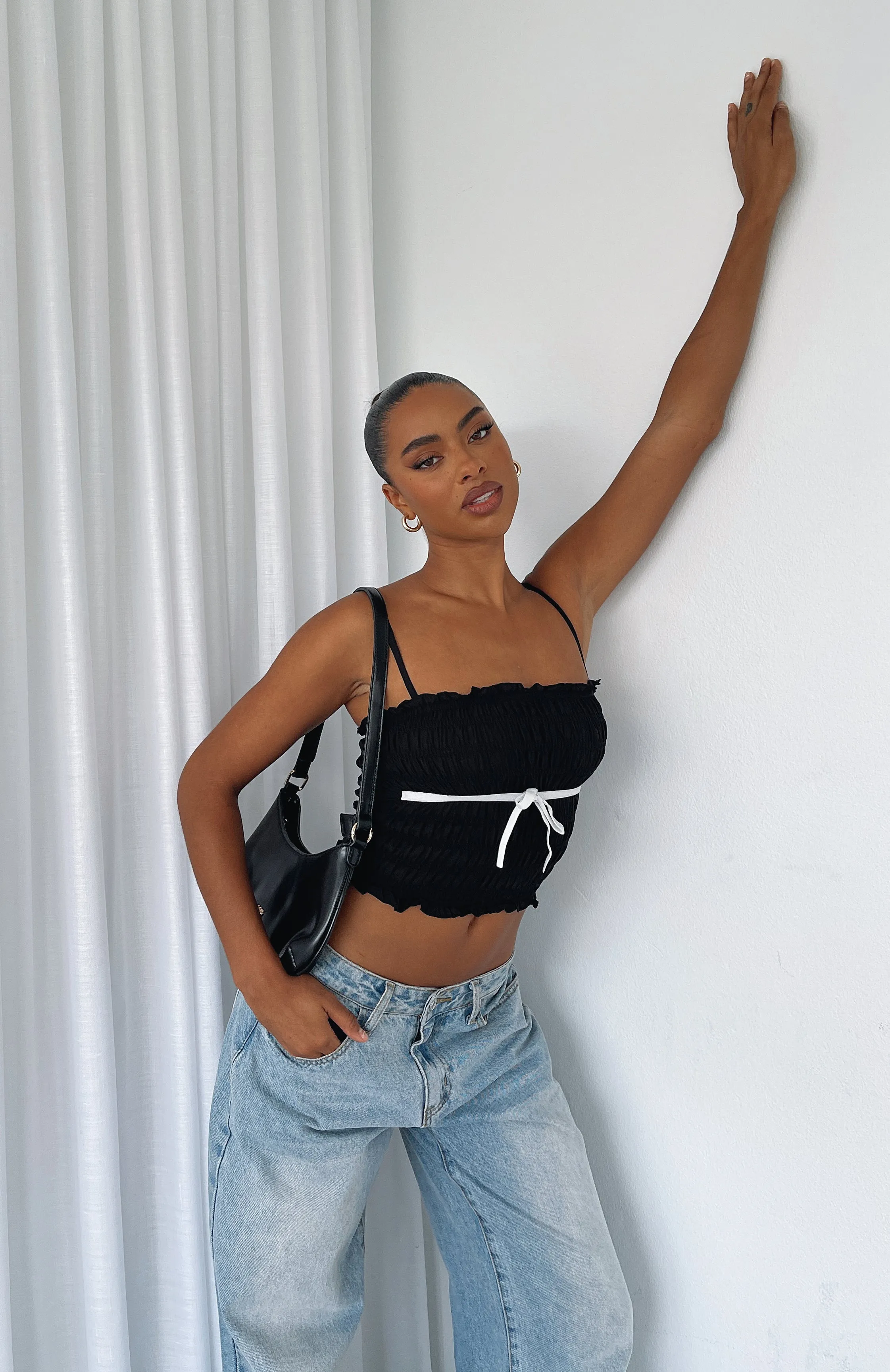 Love Sensation Top Black sold by White Fox Boutique product image thumbnail 5