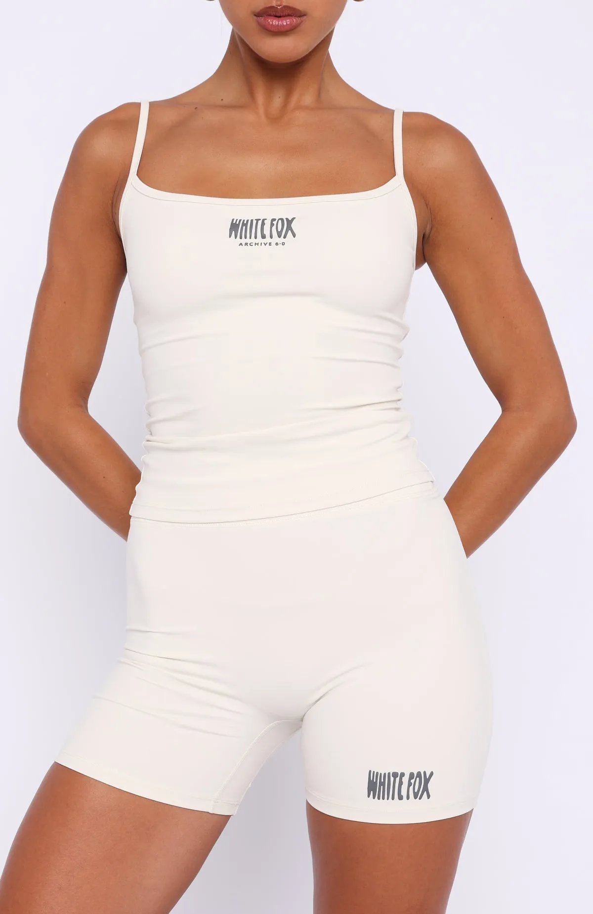 Archive 6.0 Singlet Top Coconut sold by White Fox Boutique product image thumbnail 3