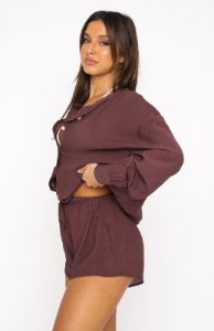 I've Got A Feeling Shorts Chocolate sold by White Fox Boutique