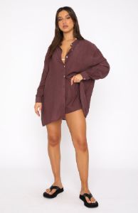 I've Got A Feeling Shorts Chocolate sold by White Fox Boutique
