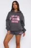 Always Better Together Oversized Hoodie Charcoal sold by White Fox Boutique