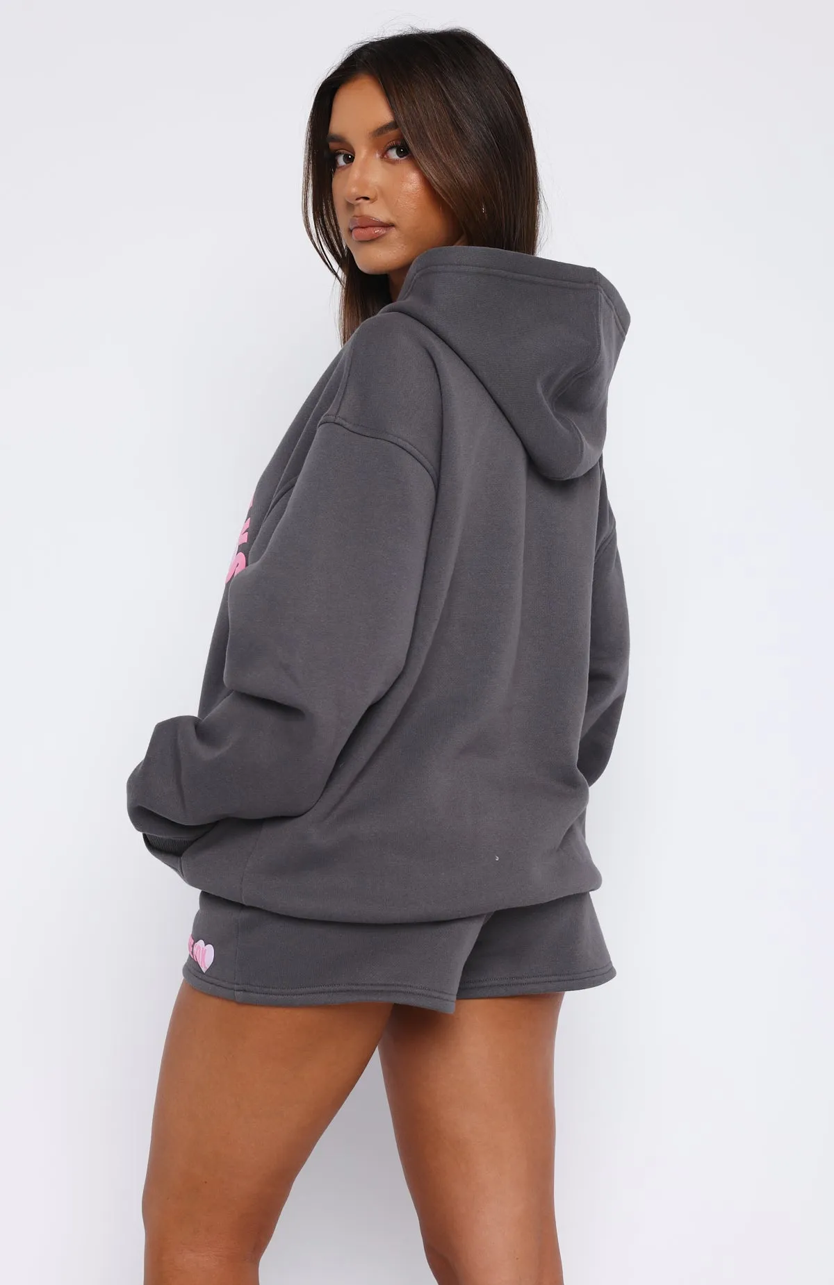 Always Better Together Oversized Hoodie Charcoal sold by White Fox Boutique product image thumbnail 4
