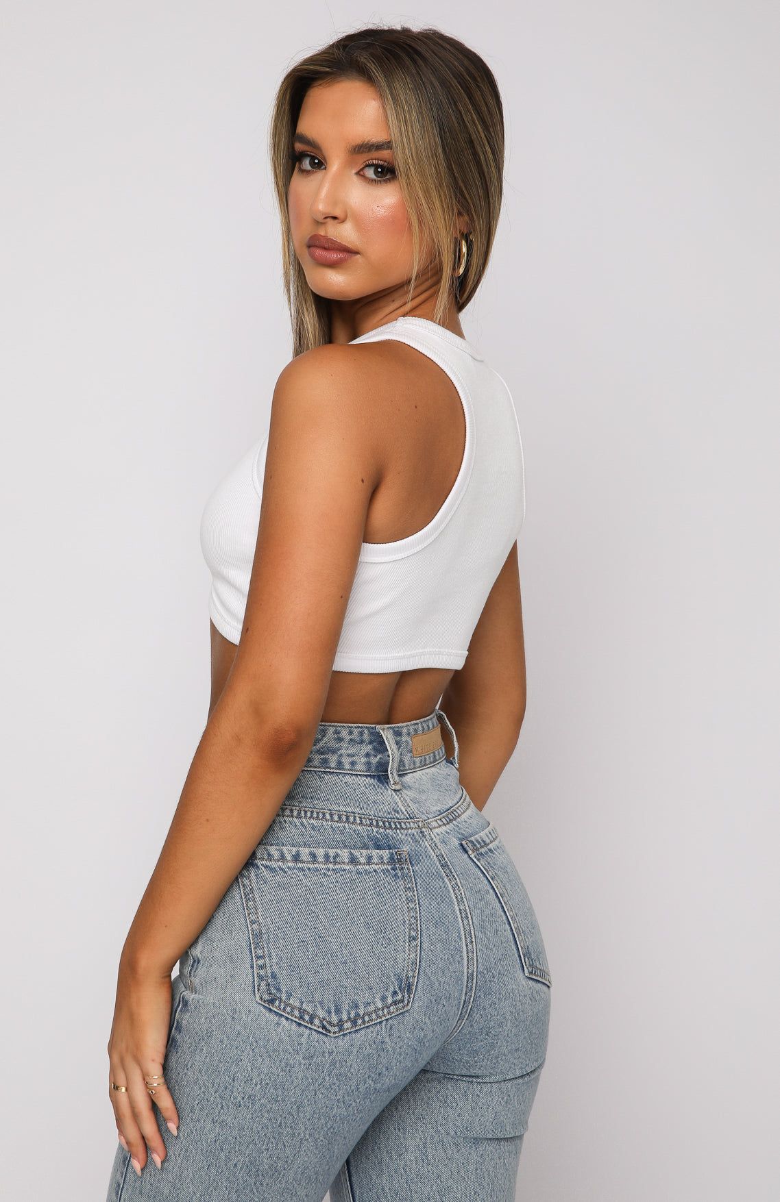 Commit To Me Crop White sold by White Fox Boutique product image thumbnail 4