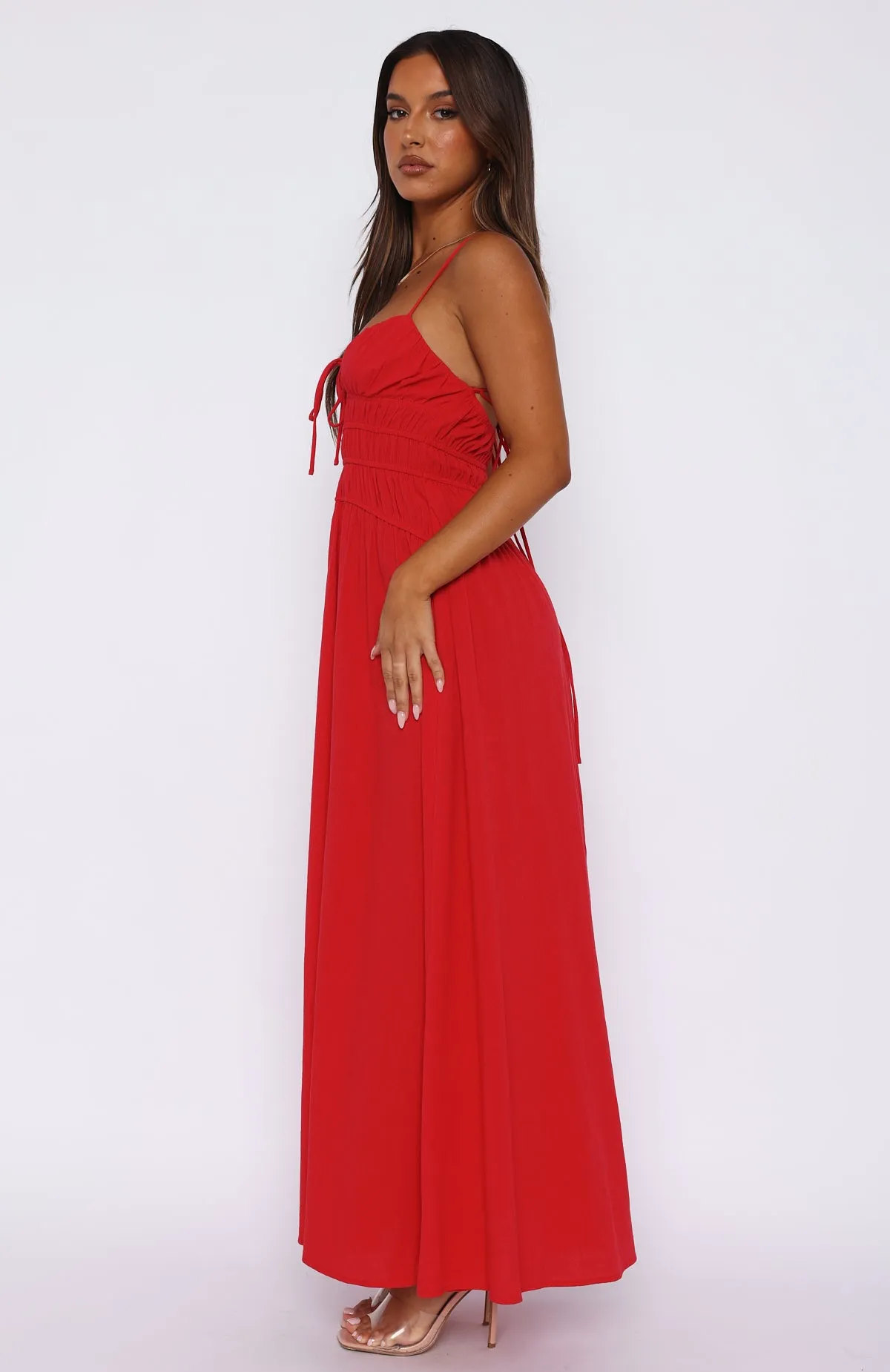 Late Morning Maxi Dress Red sold by White Fox Boutique product image thumbnail 3