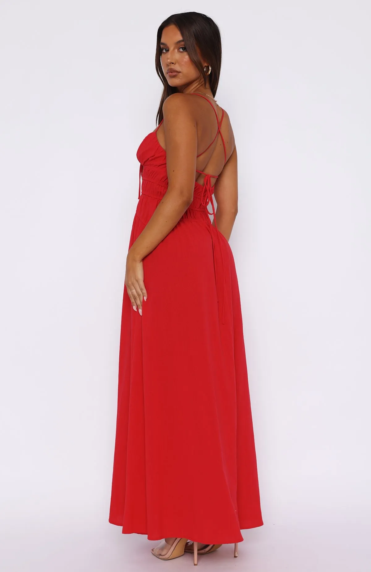 Late Morning Maxi Dress Red sold by White Fox Boutique product image thumbnail 4
