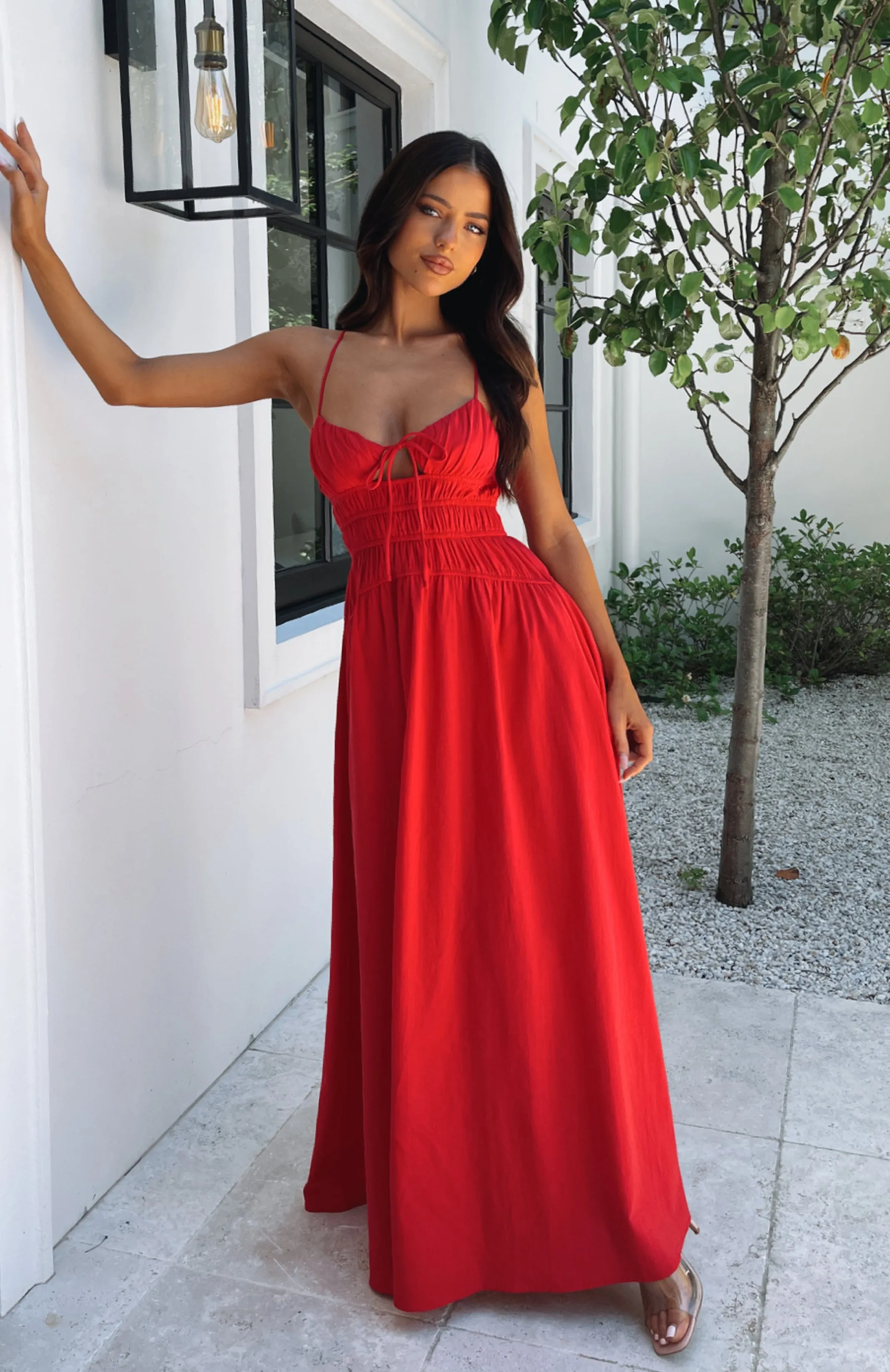 Late Morning Maxi Dress Red sold by White Fox Boutique product image thumbnail 5
