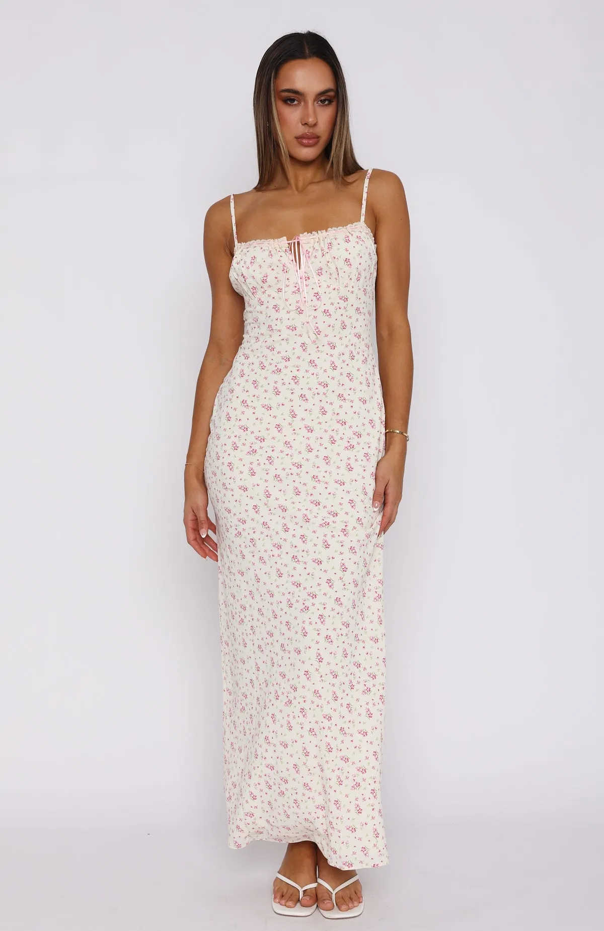 Making Decisions Maxi Dress Pink Blossom sold by White Fox Boutique product image thumbnail 2