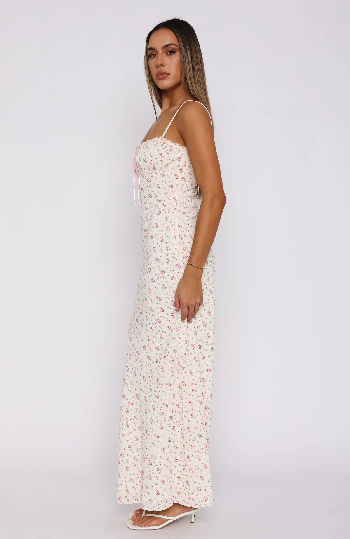 Making Decisions Maxi Dress Pink Blossom sold by White Fox Boutique product image thumbnail 3