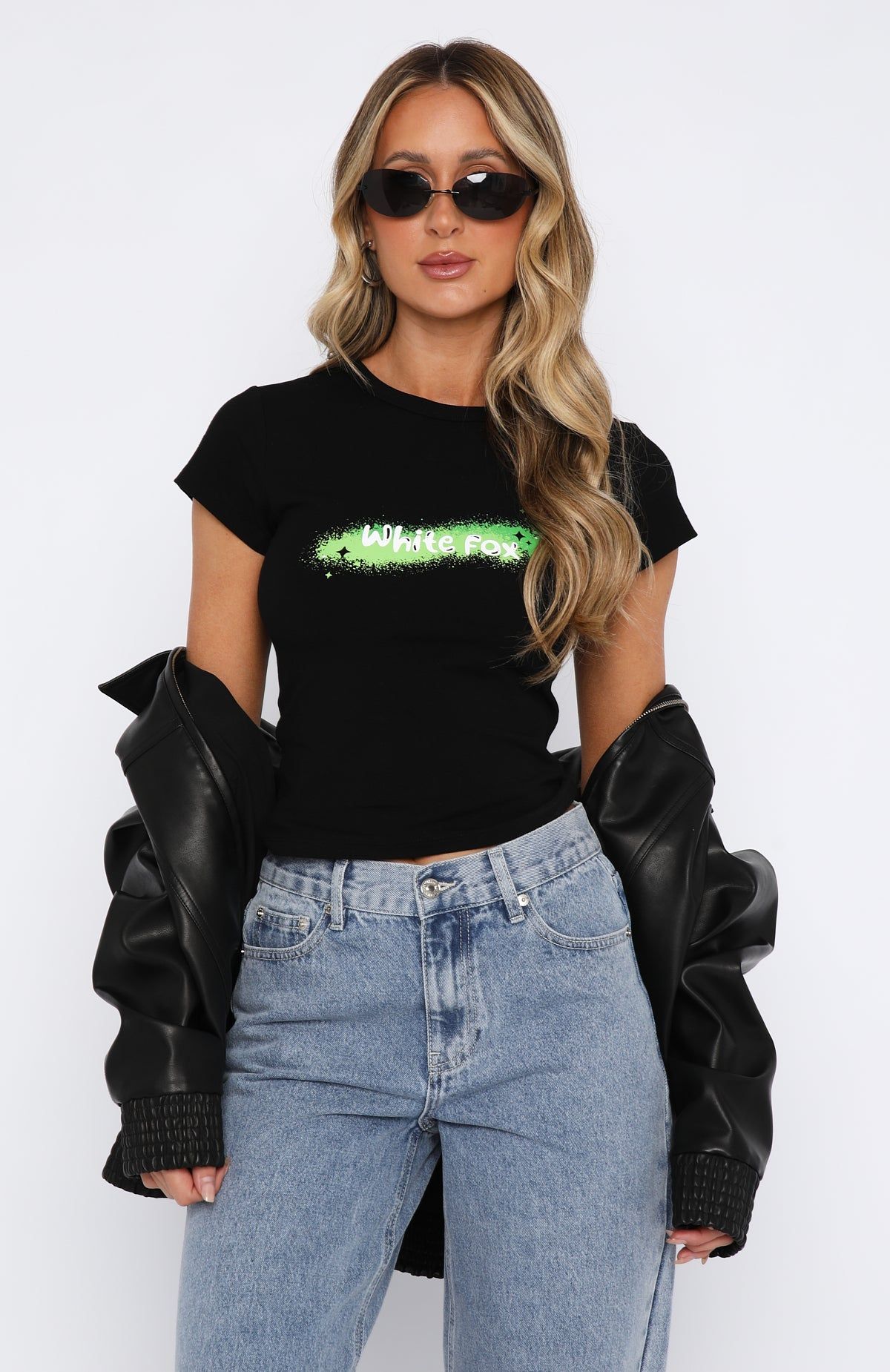 She's Unstoppable Baby Tee Black sold by White Fox Boutique product image thumbnail 2