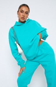 Future Forward Oversized Hoodie Arctic Blue sold by White Fox Boutique