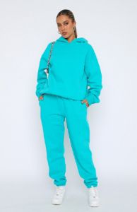 Future Forward Oversized Hoodie Arctic Blue sold by White Fox Boutique