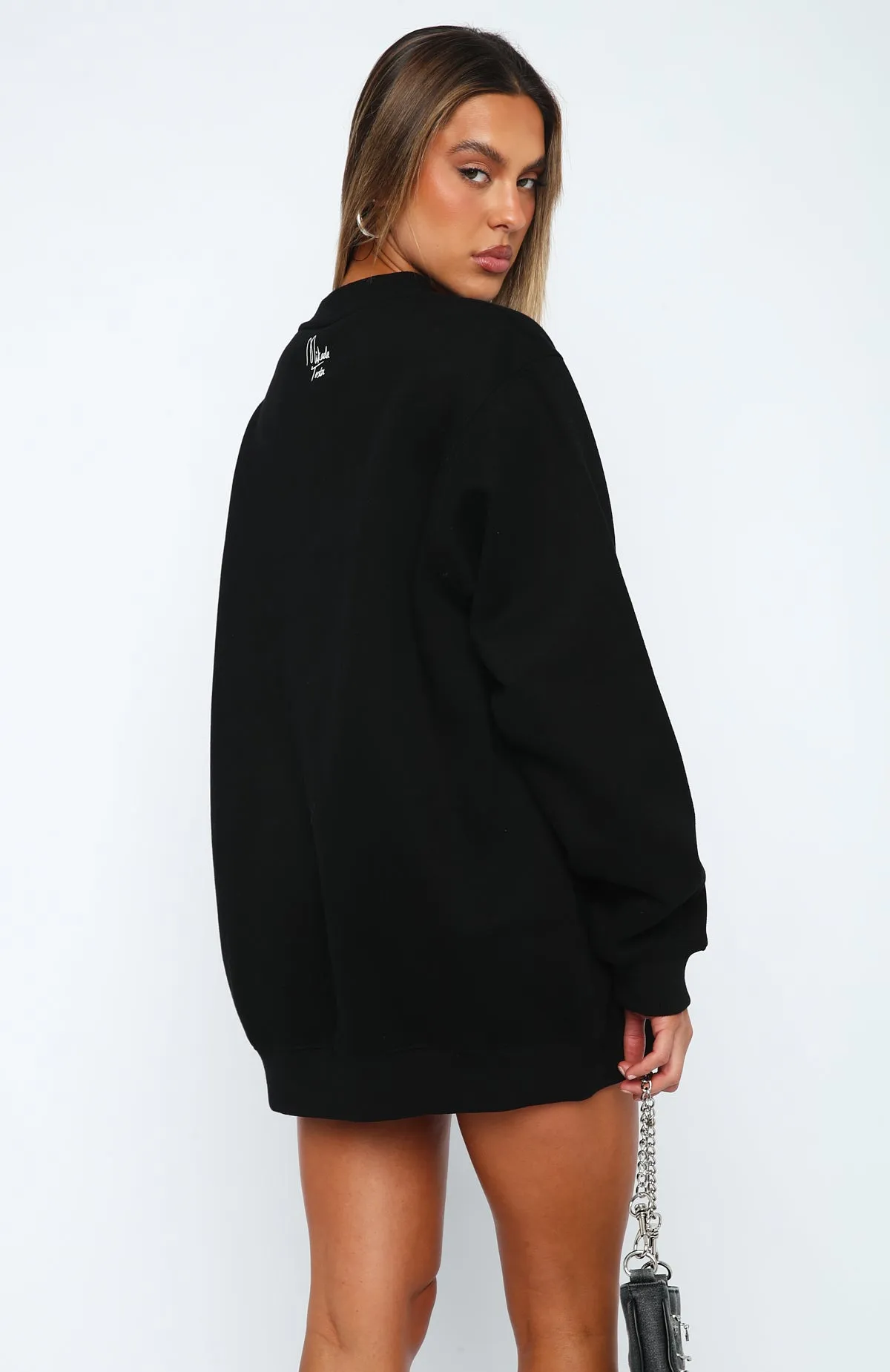 Situationship Oversized Sweater Black sold by White Fox Boutique product image thumbnail 5