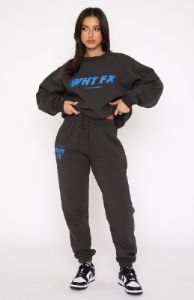 Give It All Sweatpants Charcoal sold by White Fox Boutique