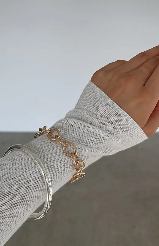 Opposites Attract Bracelet Set Gold/Silver made by White Fox Boutique