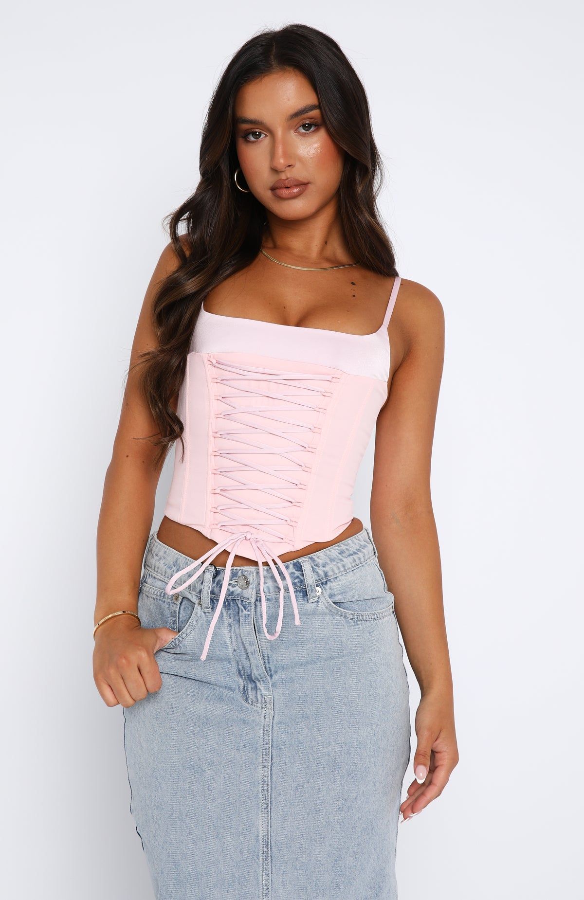 Until You're Mine Bustier Baby Pink sold by White Fox Boutique product image thumbnail 2