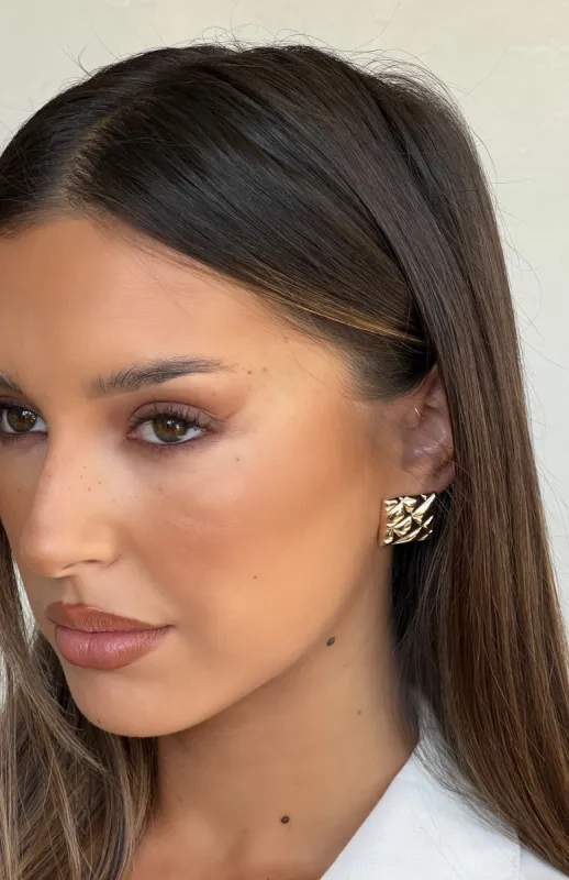 Timeless Stud Earrings Gold sold by White Fox Boutique