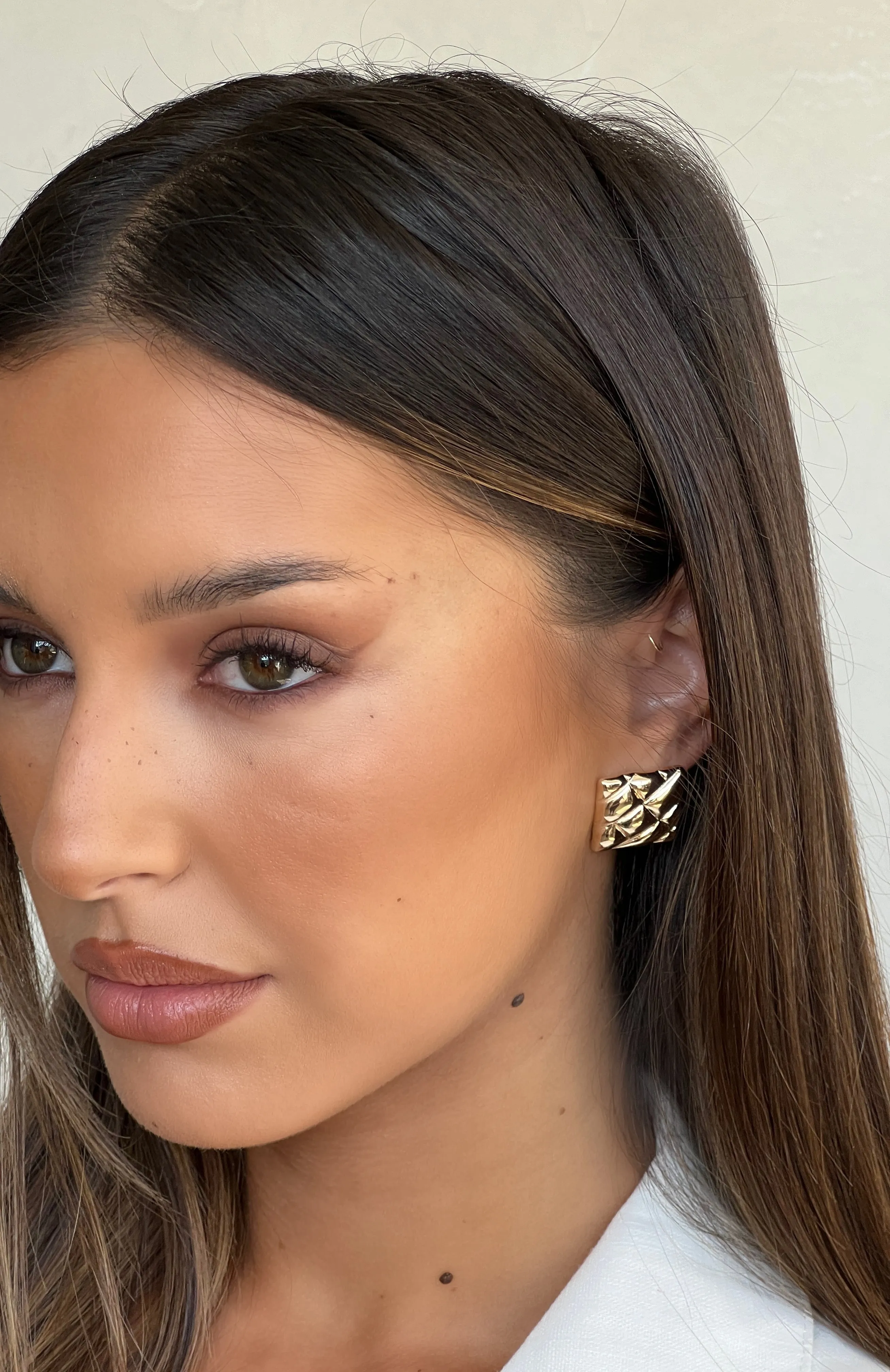 Timeless Stud Earrings Gold sold by White Fox Boutique