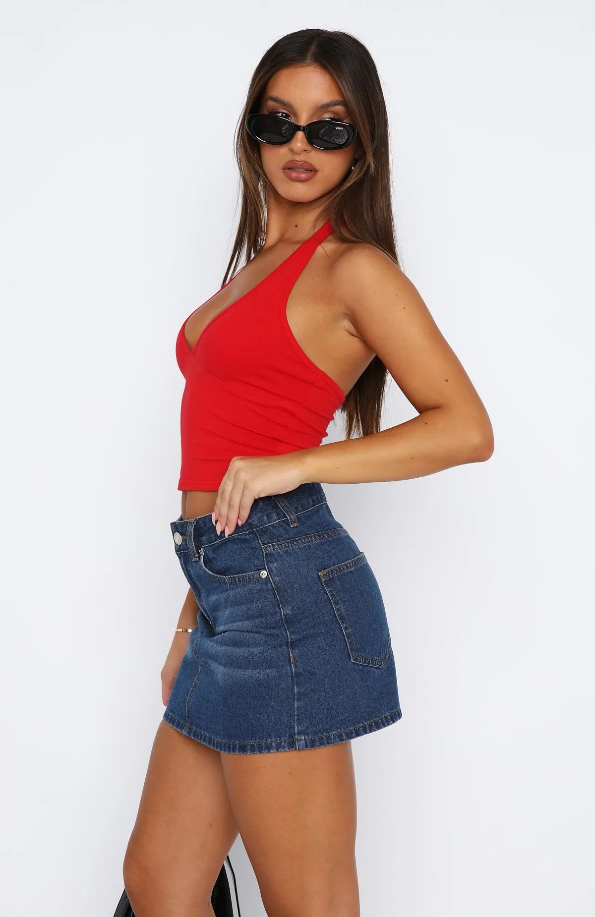 Have To Getaway Halter Top Red sold by White Fox Boutique product image thumbnail 3