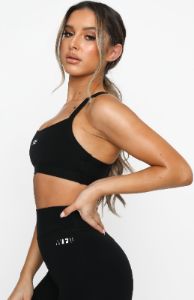 Active Support Sports Bra Black sold by White Fox Boutique