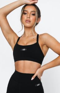 Active Support Sports Bra Black sold by White Fox Boutique