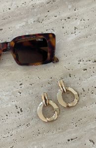 Luna Earrings Gold sold by White Fox Boutique