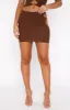 Built Like This Mini Skirt Chocolate sold by White Fox Boutique