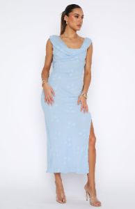 This Is The Year Maxi Dress Baby Blue sold by White Fox Boutique