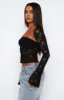 Sweet Lovin' Lace Top Set Black sold by White Fox Boutique