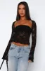 Sweet Lovin' Lace Top Set Black sold by White Fox Boutique