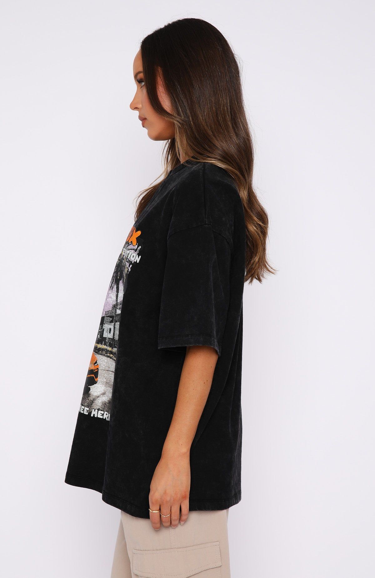 Season 13 Oversized Tee Black Acid Wash sold by White Fox Boutique product image thumbnail 3