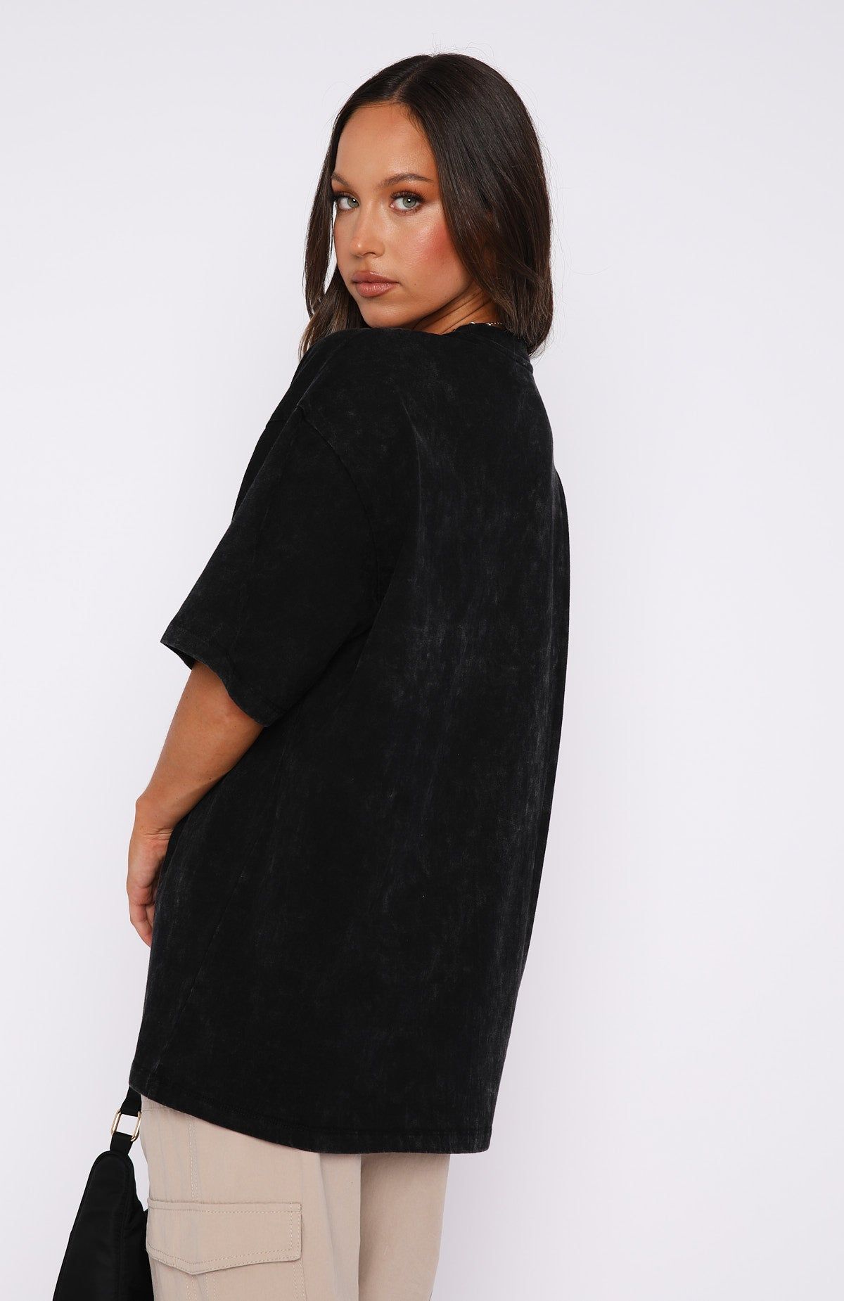 Season 13 Oversized Tee Black Acid Wash sold by White Fox Boutique product image thumbnail 4