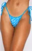 Beach Club Bottoms Blue Monogram Print sold by White Fox Boutique