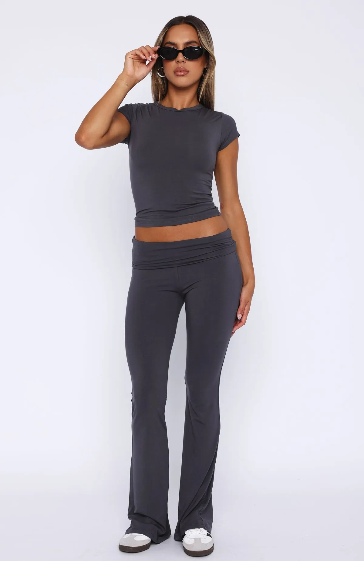 Don't You Worry Pants Charcoal sold by White Fox Boutique product image thumbnail 2