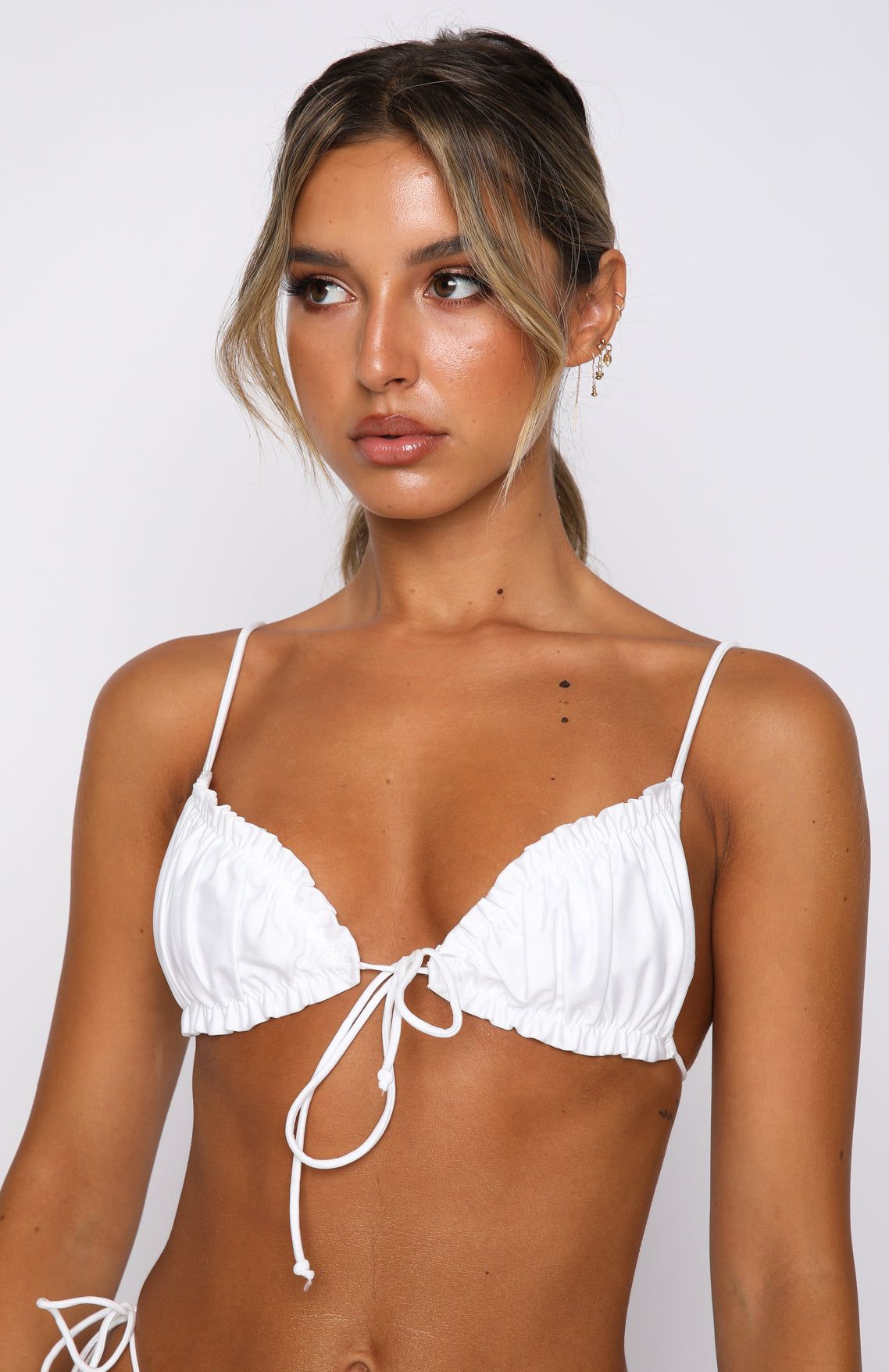 Maldives Bikini Top Shiny White sold by White Fox Boutique product image thumbnail 2