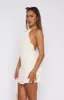 Two Faced Mini Dress Cream sold by White Fox Boutique