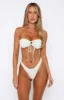 Symi Bikini Top Sage Stripe sold by White Fox Boutique