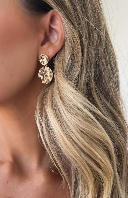 Ariel Earrings Gold sold by White Fox Boutique