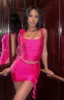 Dancing In The Street Mini Skirt Hot Pink sold by White Fox Boutique