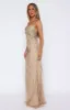 Reaching Out Maxi Dress Gold sold by White Fox Boutique